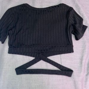 Black crop top